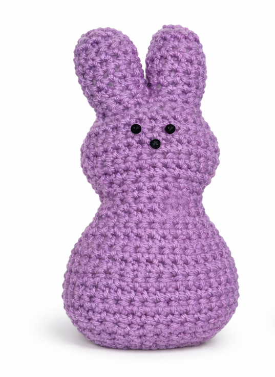Handmade Crochet Bunny Peeps – Easter Decor Plush – 7 Inch Spring Bunny