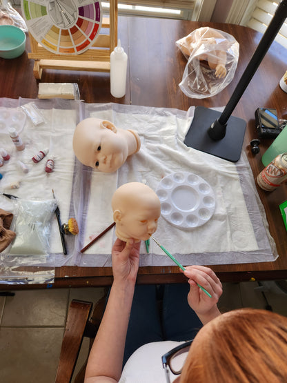 Realistic Newborn Doll Painting Tutorial – Air Dry Method (Digital Download)