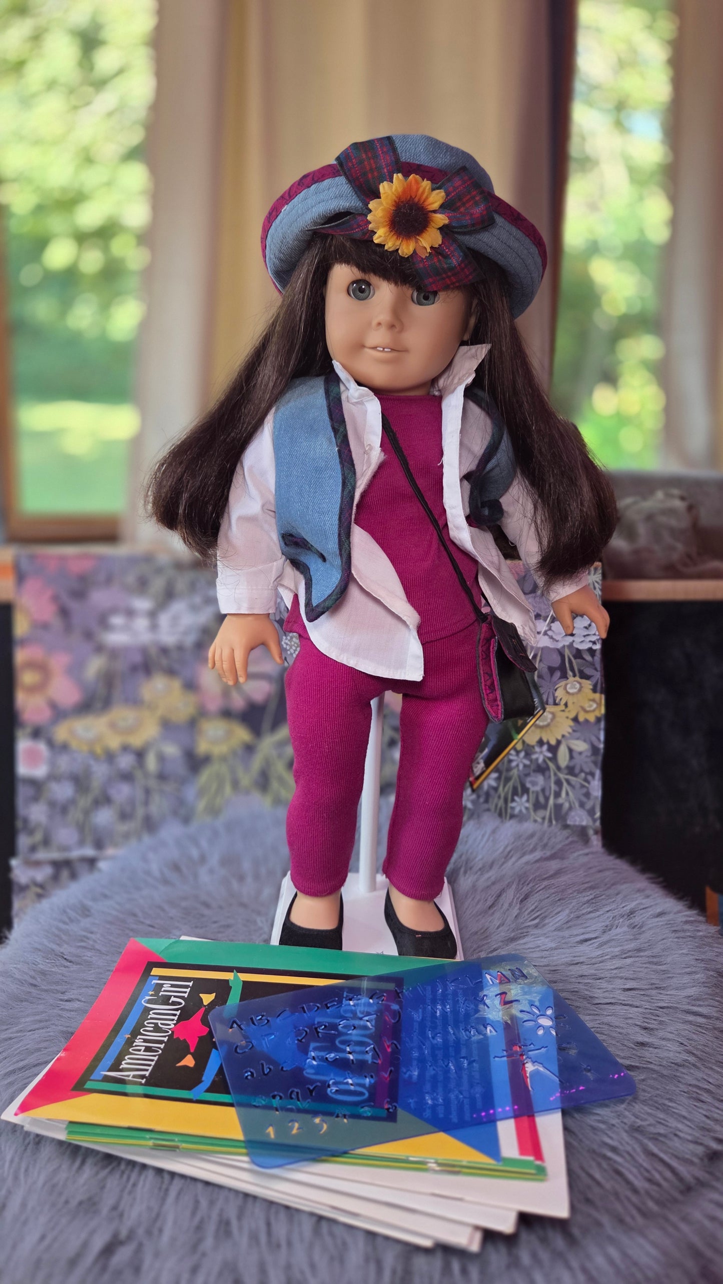 Pleasant Company American Girl of Today RARE 19.1 Dk Brown Hair, Grey Eyes