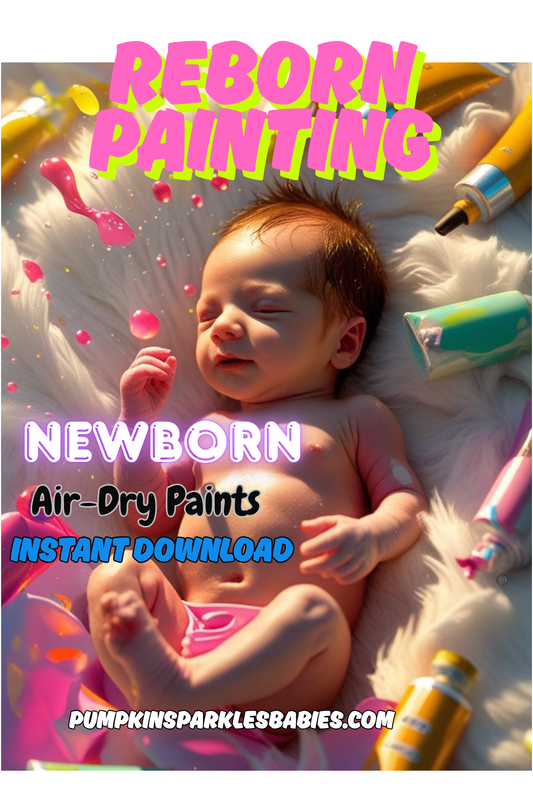 Realistic Newborn Doll Painting Tutorial – Air Dry Method (Digital Download)