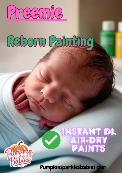 Reborn Painting Tutorial | Preemie with AIR DRY - For Beginners