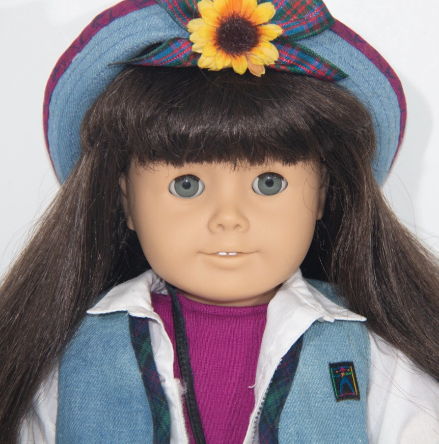 Pleasant Company American Girl of Today RARE 19.1 Dk Brown Hair, Grey Eyes